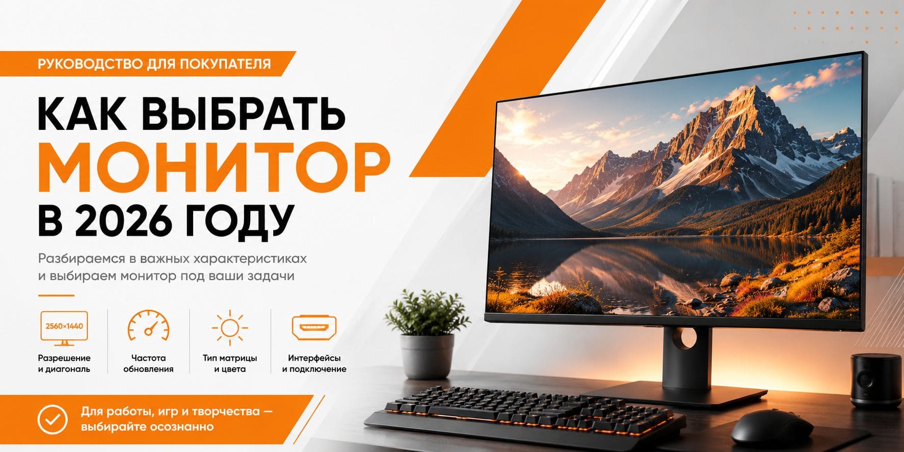 Руководство по выбору монитора 2026